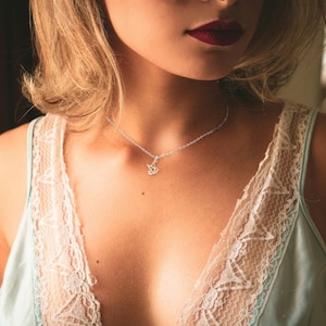 Sterling Silver Tiny Dove Bird Necklace