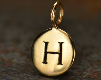 Sterling Silver or Golden Letter Symbol Charm Add On