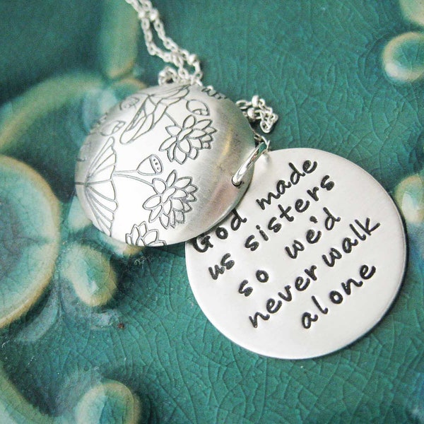 Secret Message Lotus Necklace Sterling Silver- Your Secret Message Necklace - Pendant Mother Wife Girlfriend Sister best friend