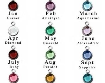 Add A Swarovski Birthstone Drop or Bead To Any Necklace