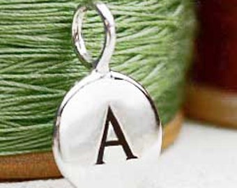 Letter Symbol Charm Add On Sterling Silver or Gold Vermeil Initial Charms Initial Necklace