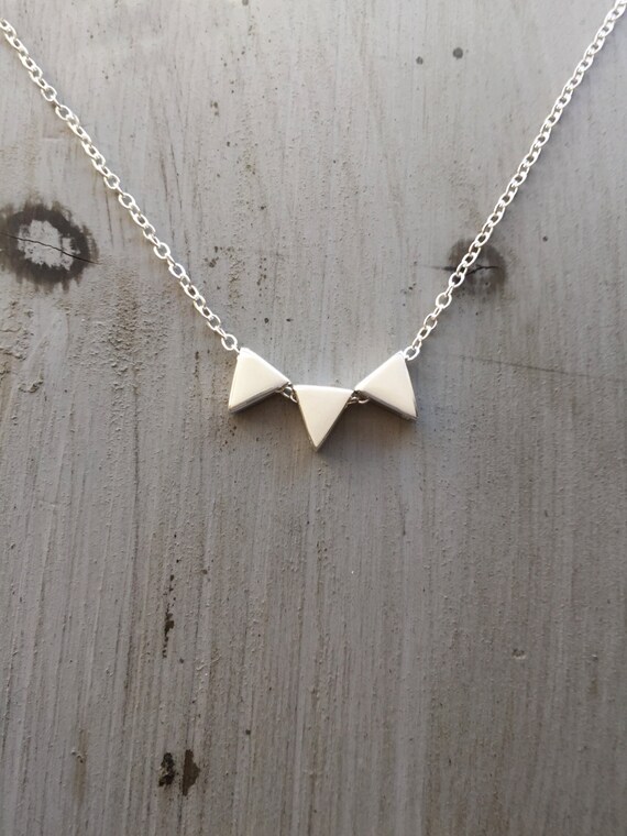Etsy triangle necklace deals