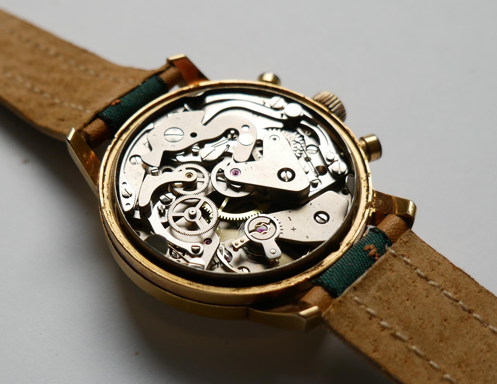 Aurore Chronograph Panda Dial Valjoux 7734 Watch - Etsy