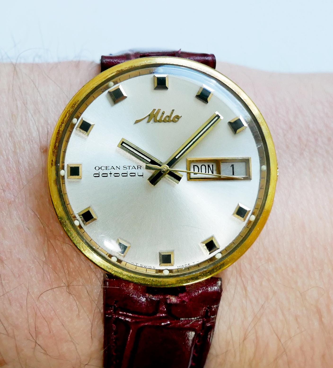 Mido Ocean Star Powerwind Oro Reloj Mido Para Hombre Ocean Star