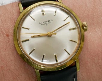 LONGINES cal. 280 suit vintage Swiss manual winding watch, 20 micron gold-plated