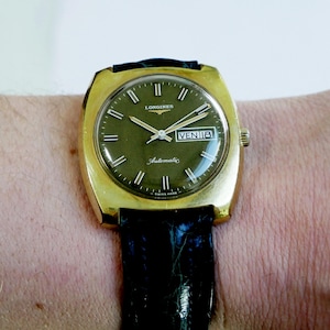 Longines automatic day date green dial cal. 508