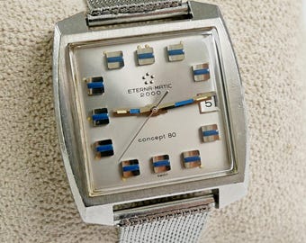 Eterna Matic 2000 concept 80 square automatic watch