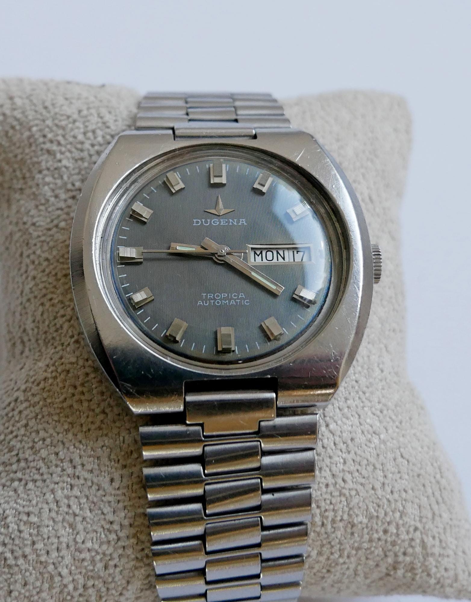 Dugena Tropica Automatic Dark Gray Dial Cal. Dugena 3338 - Etsy