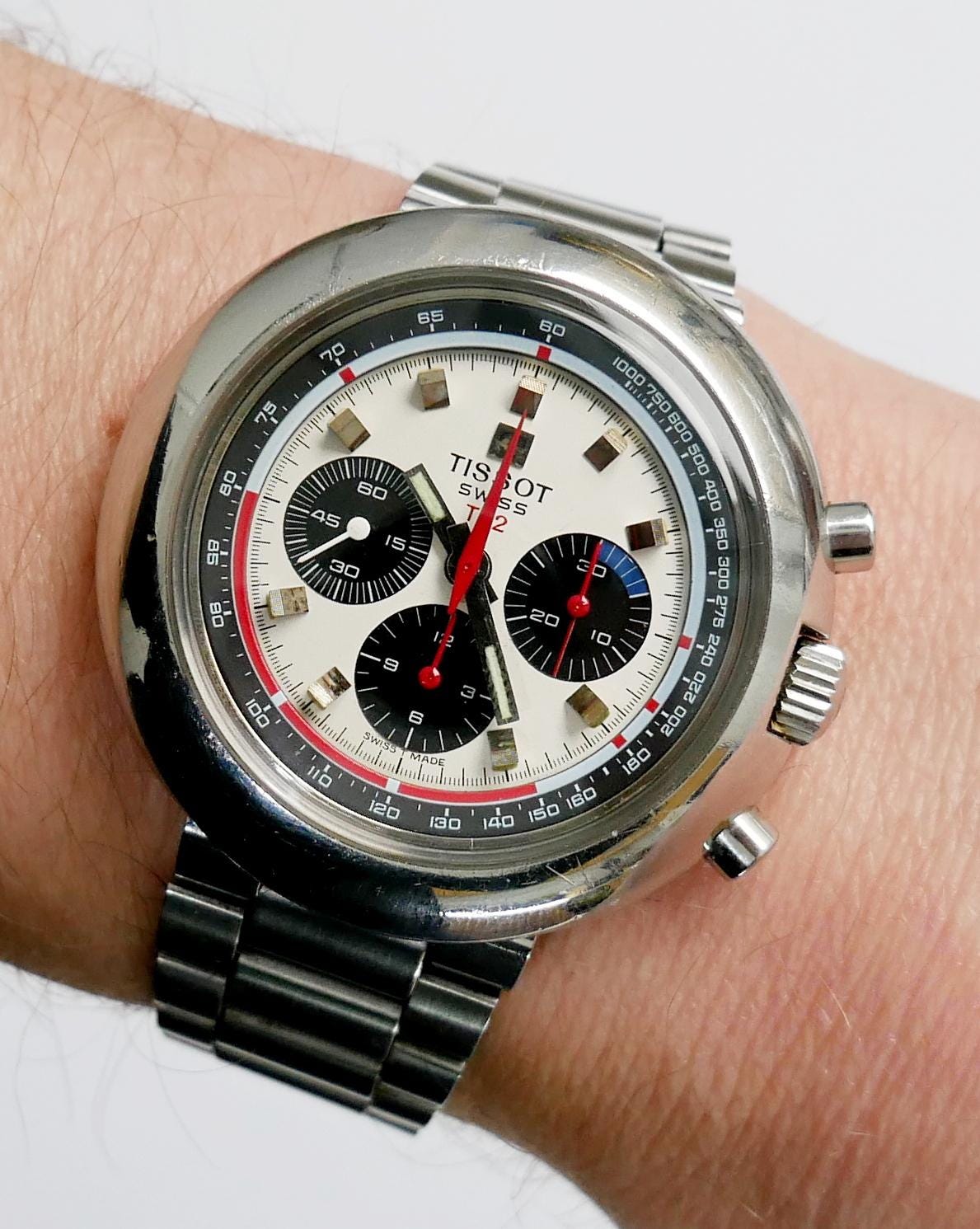 値下げTISSOT t12 シースター　手巻きクロノグラフ TISSOT t12 シースター手巻きクロノグラフ