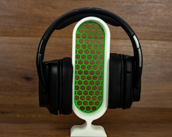 Headphone holder, headphone stand, headphones, office decoration, desk decoration, gift for him, decoration, gift for her, art, decoration