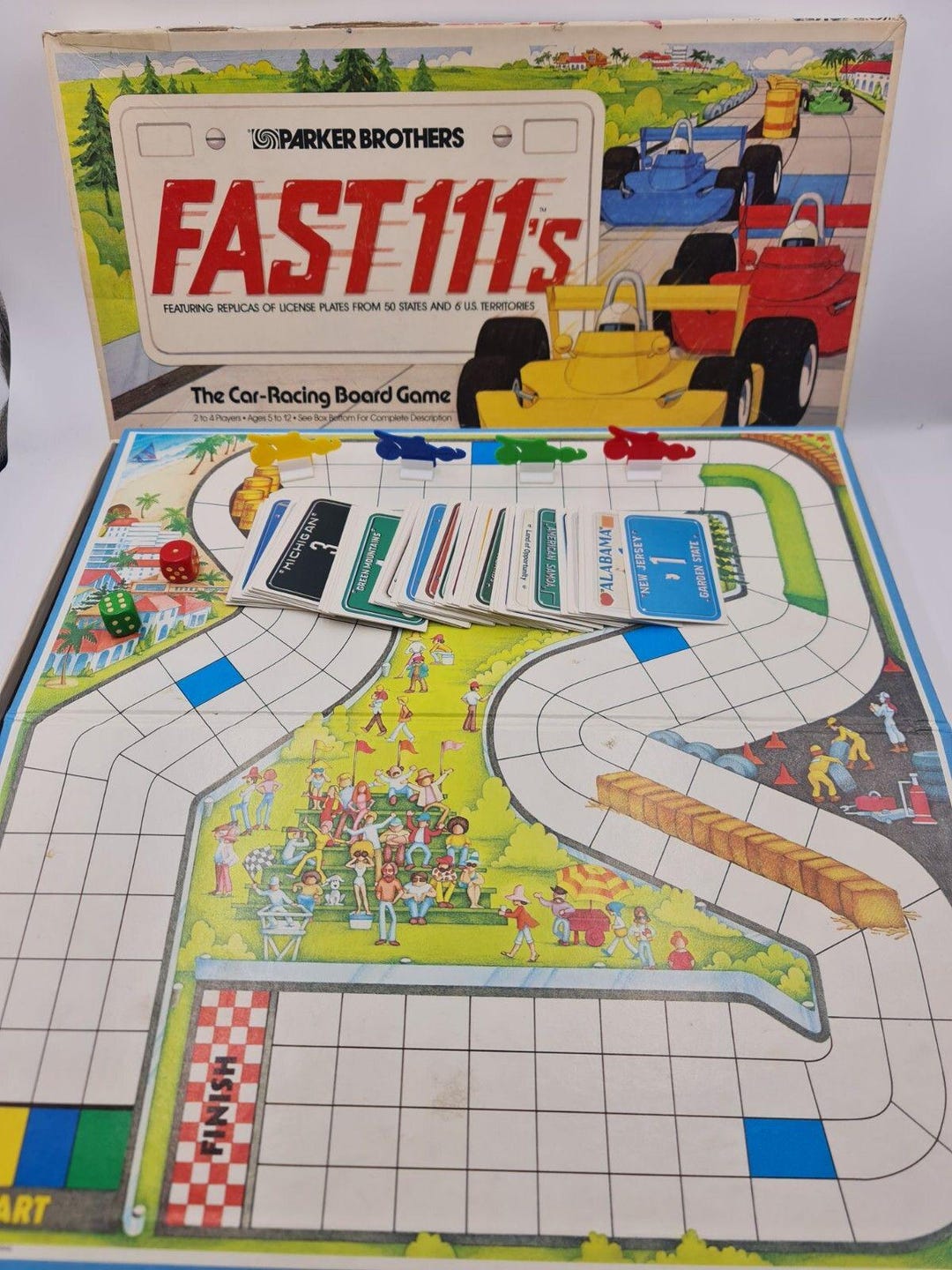 Vintage 1981 Fast 111's the Car Racing Board Game Parker Brothers No ...