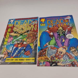 2x Dead Clown #1 #2 - Malibu Comics - 1993 Vintage Superheroes