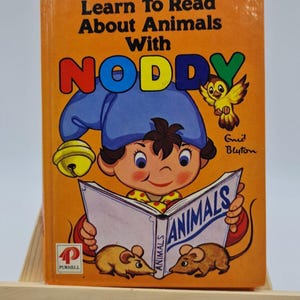 Learn to Read About Animals with Noddy, Blyton, Enid 1965 Big Ears Vintage