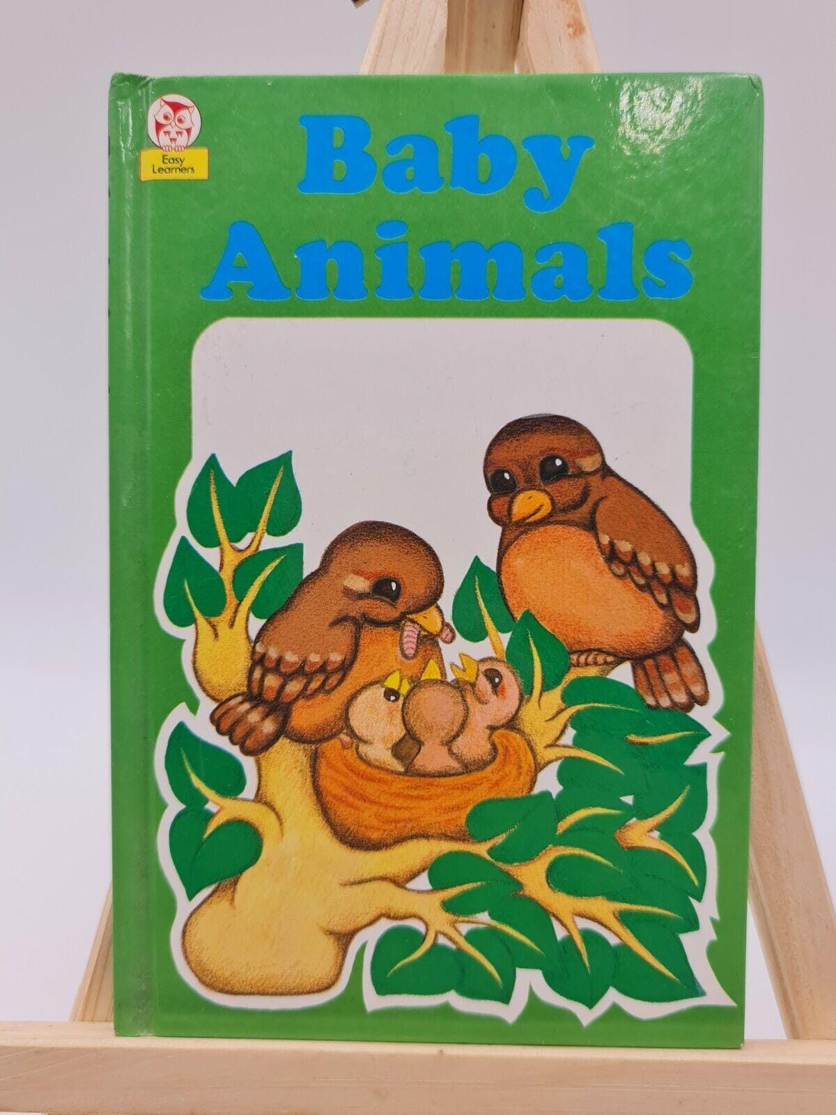 Little Owl Books Early Learners Baby Animals Vintage Childrens Book