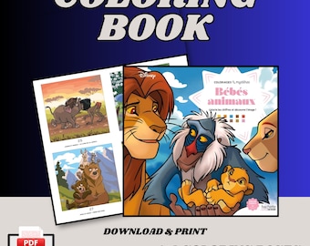 Livre à colorier : Animaux Babies, 40 pages (PDF à télécharger)