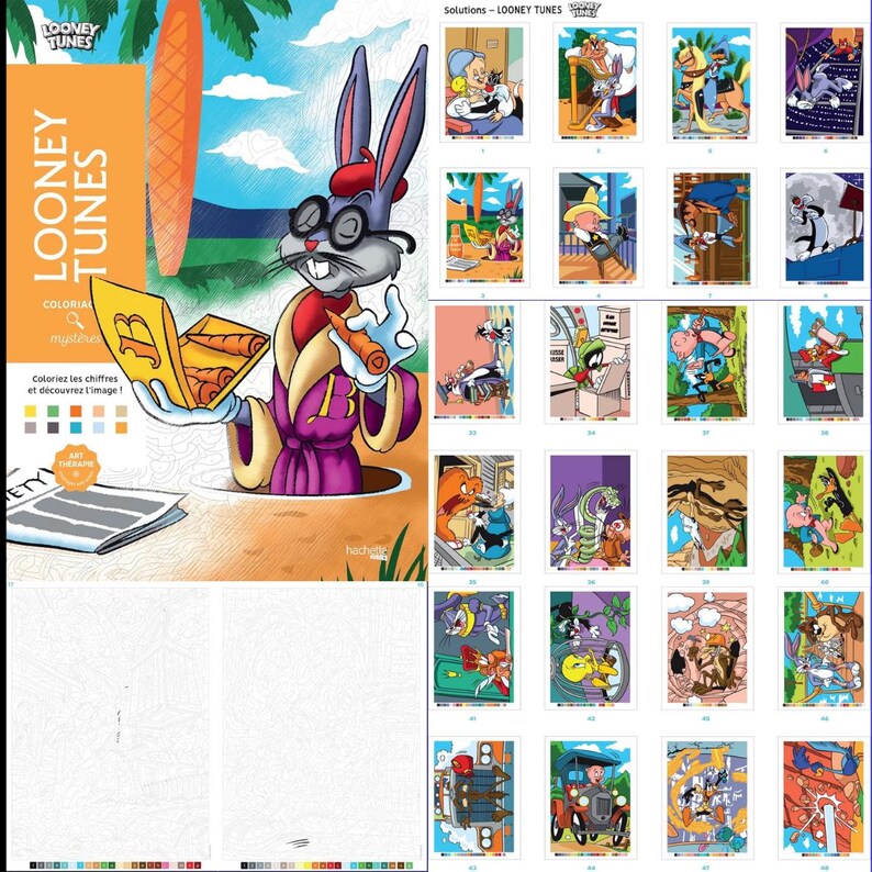 Cartoons Color by Number Books: 300 Pages (digital Download) - Etsy