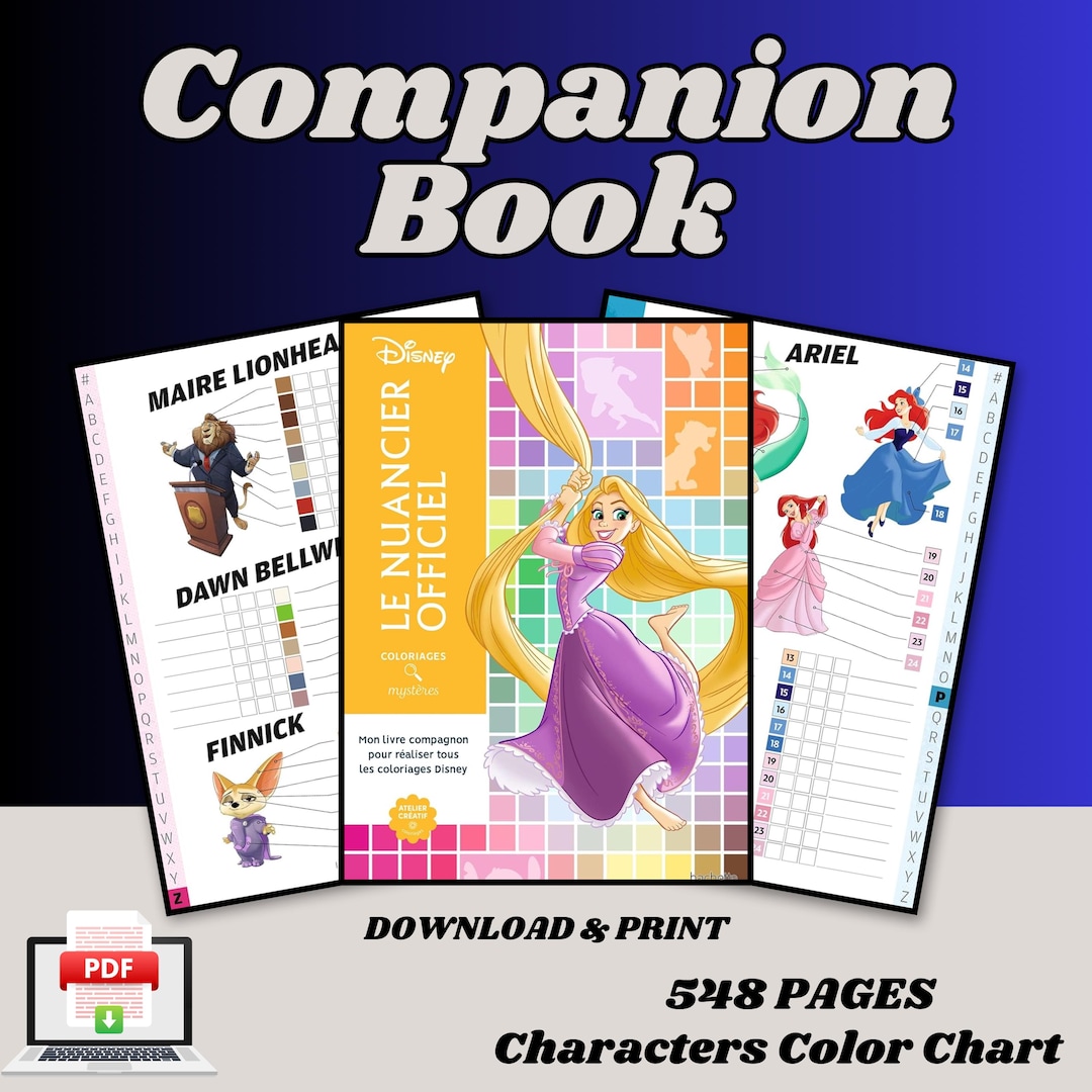 The Ultimate Color Guide for Your Color by Number Books (PDF Digital ...