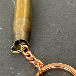 Keychain Made from Real 5.56 NATO Bullet Shell | Recycled Brass Military Cartridge Gift | Handmade in Ukraine