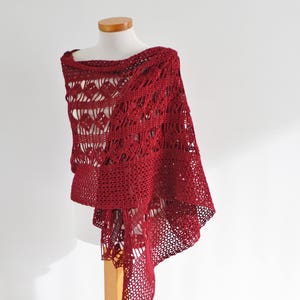 Crochet shawl pattern - MELISANDRE, INSTANT DOWNLOAD, pdf