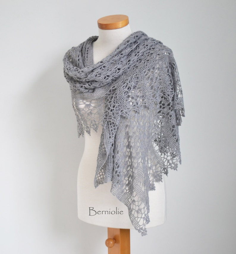 Crochet Shawl Pattern GRACE Lace Crochet Wrap Rectangle - Etsy