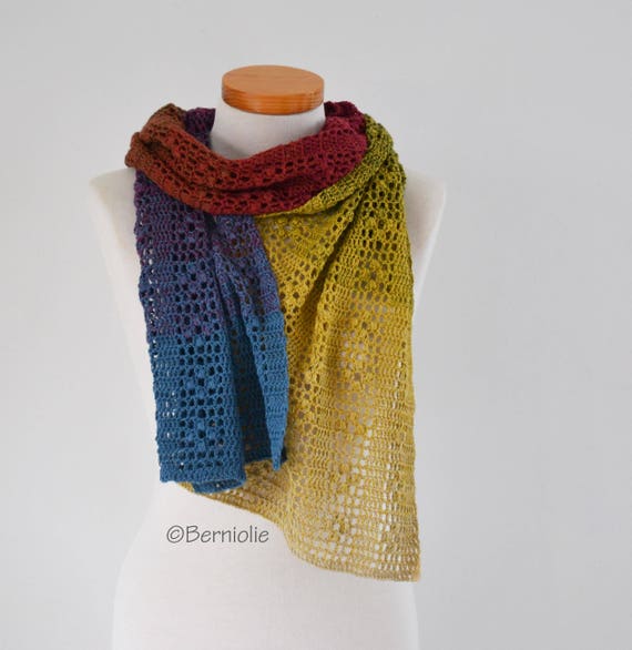 KYOMI Crochet shawl pattern pdf | Etsy
