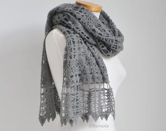 Crochet shawl pattern - SAGE, INSTANT DOWNLOAD, pdf