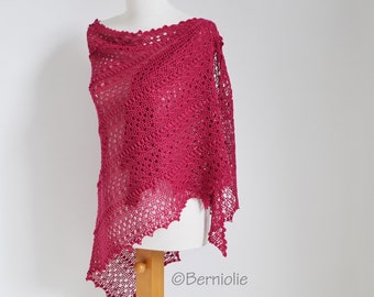 Crochet shawl pattern - ZEA, INSTANT DOWNLOAD, pdf