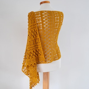Crochet shawl pattern MARIGOLD, INSTANT DOWNLOAD, pdf image 4