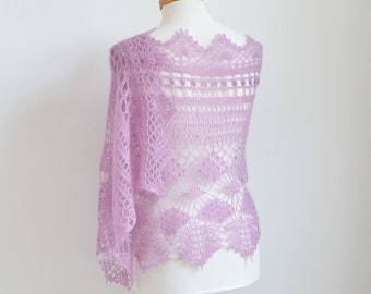 Crochet shawl pattern - MISITU, INSTANT DOWNLOAD, pdf