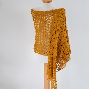 Crochet shawl pattern MARIGOLD, INSTANT DOWNLOAD, pdf image 3