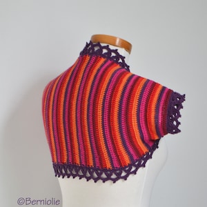 Crochet shrug pattern - RAYAS, summer cardigan, crochet vest, worked sideways, available in 5 adult sizes, INSTANT DOWNLOAD, pdf