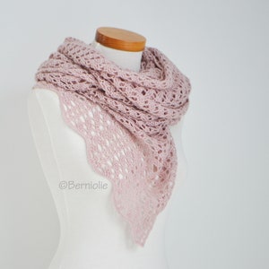 Crochet shawl pattern LEYNORAH, lace crochet shawl wrap pattern, rectangle wrap, beaded shawl pattern, INSTANT DOWNLOAD, pdf image 4