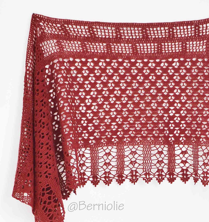 Crochet Shawl Pattern GRACE Lace Crochet Wrap Rectangle - Etsy