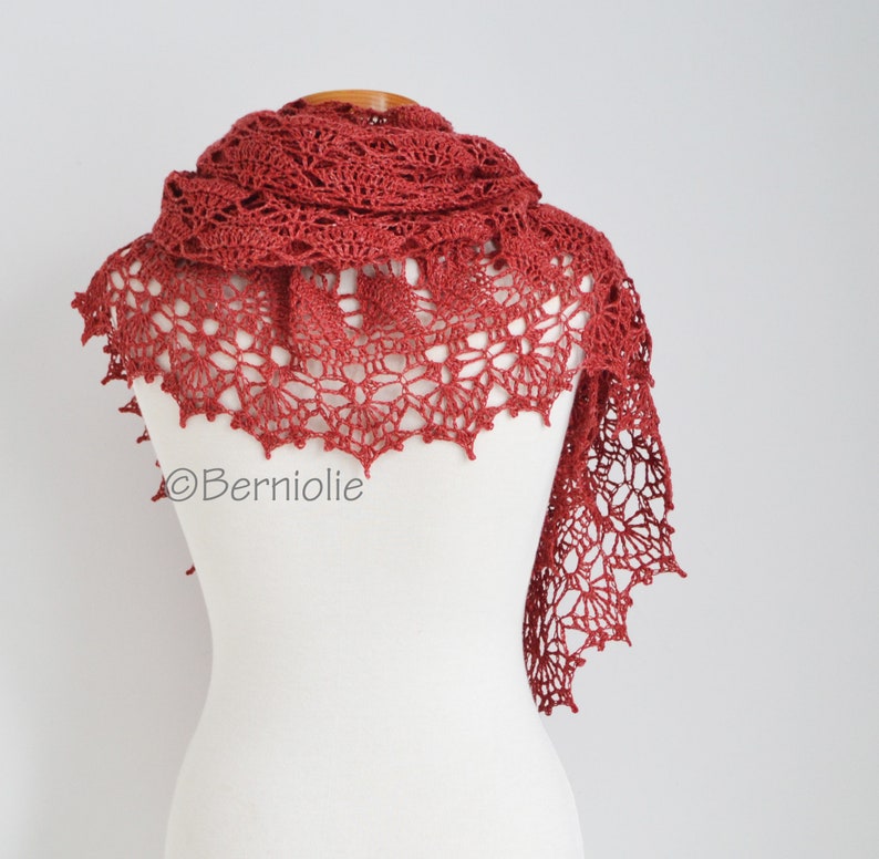 Crochet shawl pattern LAUREN, INSTANT DOWNLOAD, pdf image 7