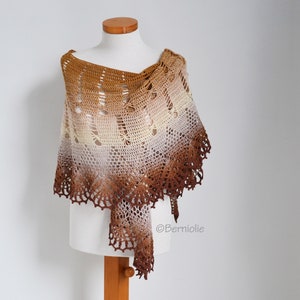 Crochet shawl pattern - VANYA,  INSTANT DOWNLOAD, pdf