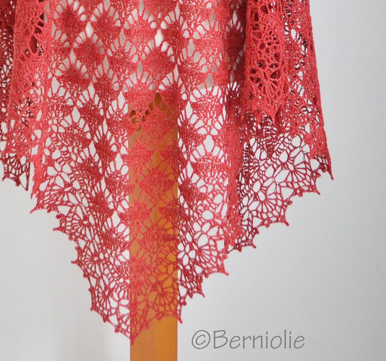 Crochet shawl pattern LAUREN, INSTANT DOWNLOAD, pdf image 3