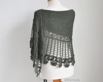 Crochet shawl pattern - SIOBHAN, INSTANT DOWNLOAD, pdf