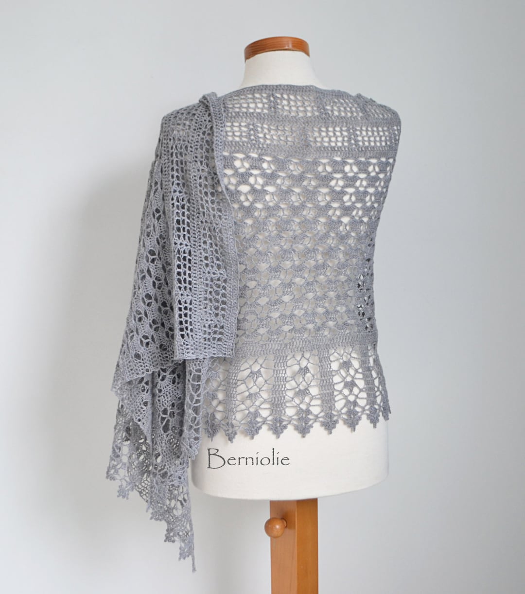 Crochet Shawl Pattern - GRACE, Lace Crochet Wrap, Rectangle Shawl, Lace ...