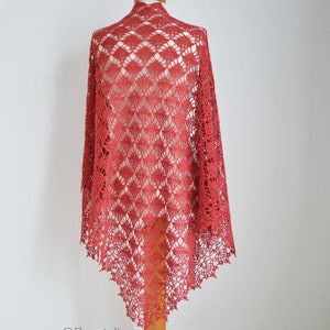 Crochet shawl pattern LAUREN, INSTANT DOWNLOAD, pdf image 4