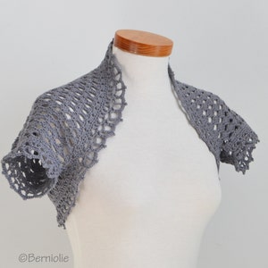 Crochet shrug pattern - PHILOU, summer cardigan, crochet vest, worked sideways, available in 5 adult sizes, INSTANT DOWNLOAD, pdf