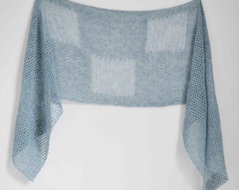 Patrón de chal de crochet - ARTE, bufanda rectangular de encaje de crochet, chal de verano, DESCARGA INSTANTÁNEA, pdf