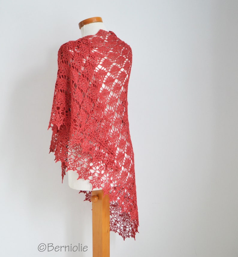 Crochet shawl pattern LAUREN, INSTANT DOWNLOAD, pdf image 6