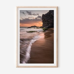 Beach Landscape Print - Modern Coastal Wall Art, Minimalist Seascape Photography for Home Decor, Perfect Fine Art Print for Nature Lovers