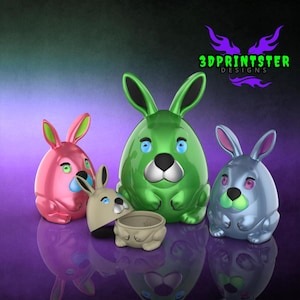 Easter Egg Bunny STL File | Digital Download for Eggsy Hopster | 3D Printing Decoration | Gift | Easter Decoration