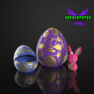 Easter Egg & Bunny STL Files | Digital Downloads for 3D Printing, Fun Easter Decor, DIY Crafting Projects | Great Gift