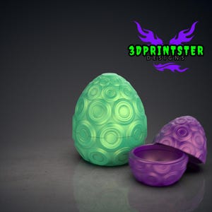 Huevo de dragón Eggclipse STL: Decoración de fantasía imprimible en 3D (archivo digital)