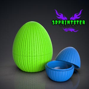 3D Dragon Egg STL: Yarnheart Fantasy Decor (Digital Download)