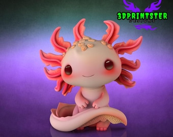 Axolotl | 3D Print STL File | Unique Digital Download for DIY Gifts & Creative Projects