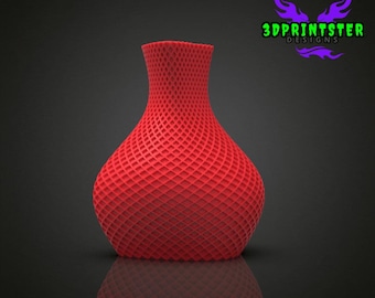 Twin Stripe Vase STL File: 3D Printing Design (Digital Download)