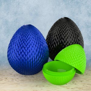 Dragon Egg: Printable Fantasy Art Decor .STL File (3D Printing)